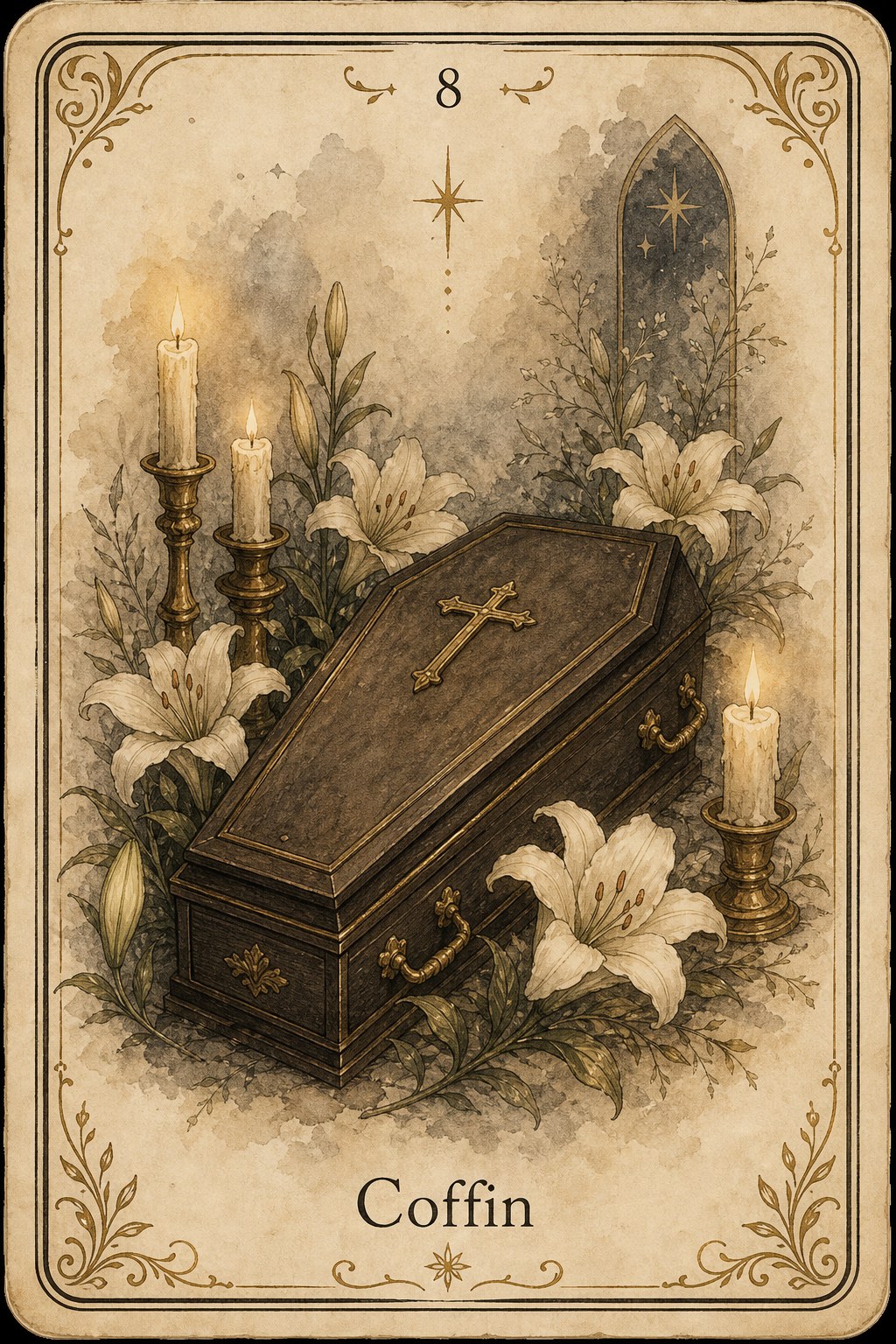 Coffin Lenormand card illustration