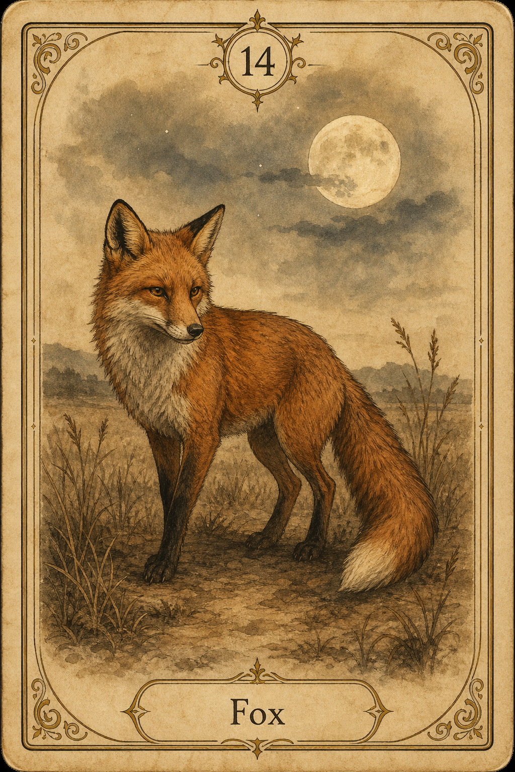 Fox Lenormand card illustration