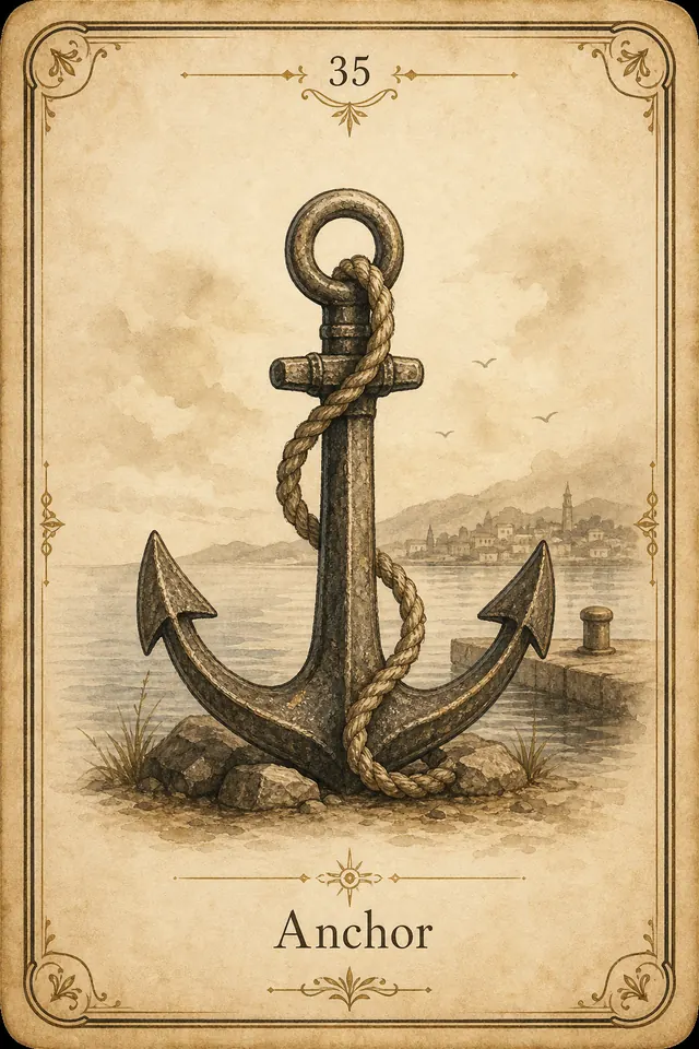 Carta Lenormand Âncora