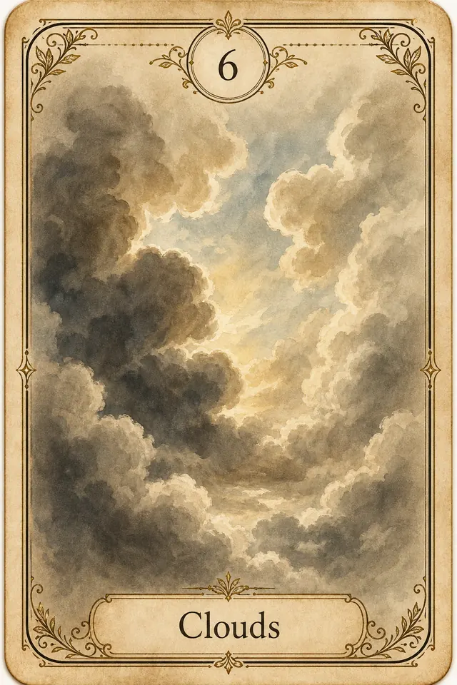 Wolken Lenormandkarte