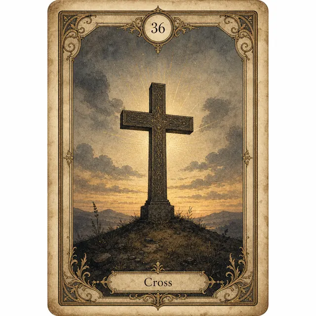 Kreuz Lenormandkarte