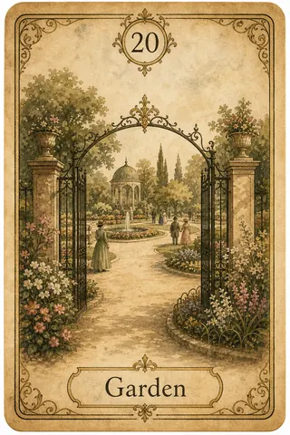 Garten Lenormandkarte