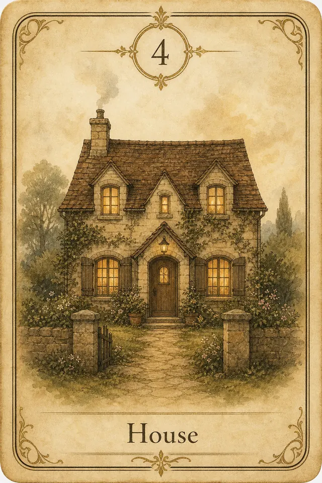 Haus Lenormandkarte