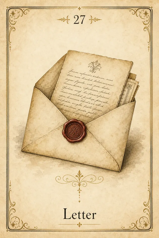 Brief Lenormandkarte