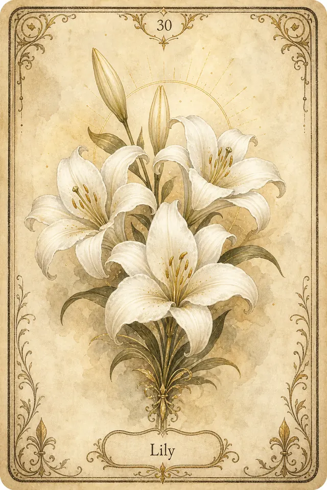 Carta Lenormand Lírios