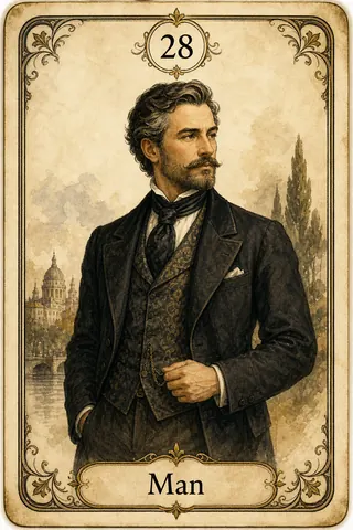 Herr Lenormandkarte