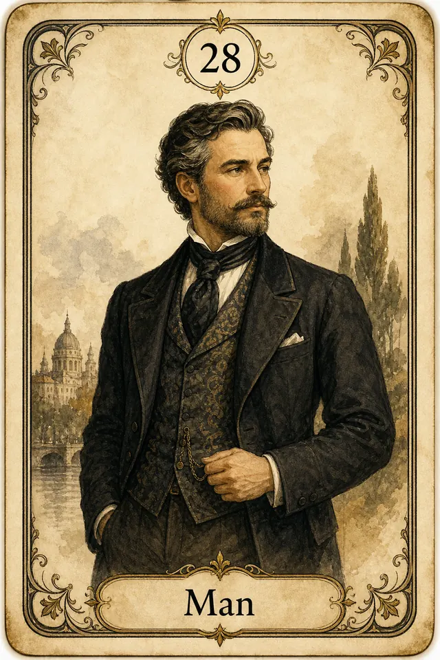 Herr Lenormandkarte