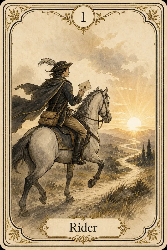 Reiter Lenormandkarte