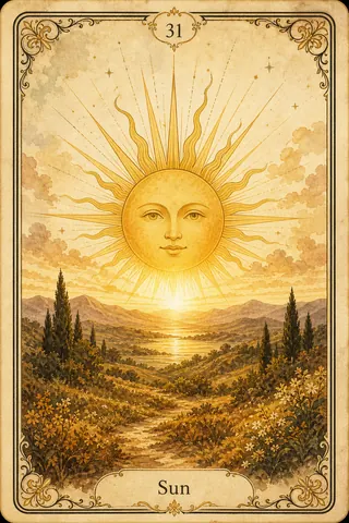 Sonne Lenormandkarte