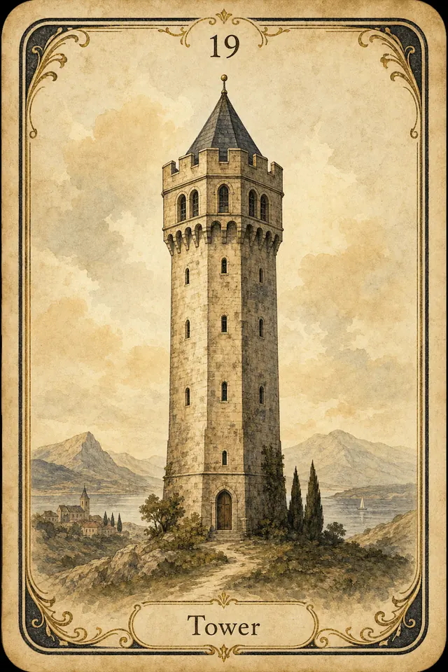 Turm Lenormandkarte