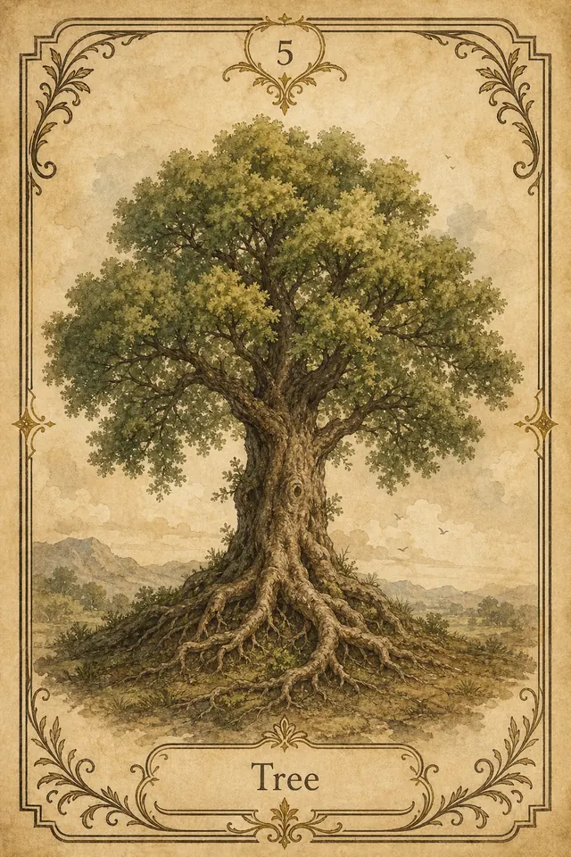 Baum Lenormandkarte